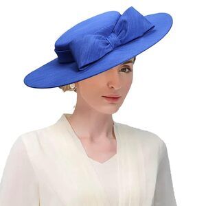 5439 Elegant Wide Brim Derby Hat For Women | Formal Church Kentucky Cap